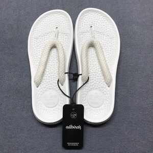 Allbirds Womens SizeW9M7 Sugar Zeffer Blizzard White Flip Flop Sandals Recycled